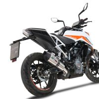 Ktm 250 Duke  2021-2023, GP Evo4 Titanium, Slip-on exhaust including removable db killer and link pipe 