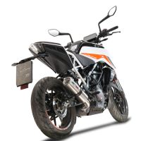 Ktm 125 Duke 2021-2023, M3 Inox , Slip-on exhaust including removable db killer and link pipe 