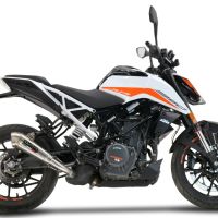 Ktm RC 125 2021-2024, Powercone Evo, Slip-on exhaust including removable db killer and link pipe 