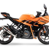 Ktm RC 125 2021-2024, Deeptone Inox, Slip-on exhaust including removable db killer and link pipe 