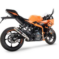 Ktm RC 125 2021-2024, Deeptone Inox, Slip-on exhaust including removable db killer and link pipe 