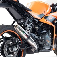 Ktm RC 125 2021-2024, Deeptone Inox, Slip-on exhaust including removable db killer and link pipe 