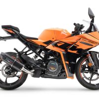 Ktm RC 125 2021-2024, Furore Evo4 Nero, Slip-on exhaust including removable db killer and link pipe 