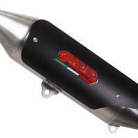 GPR exhaust compatible with  Quadro 350 S 2012-2016, Power Bomb, Slip-on exhaust including removable db killer and link pipe 