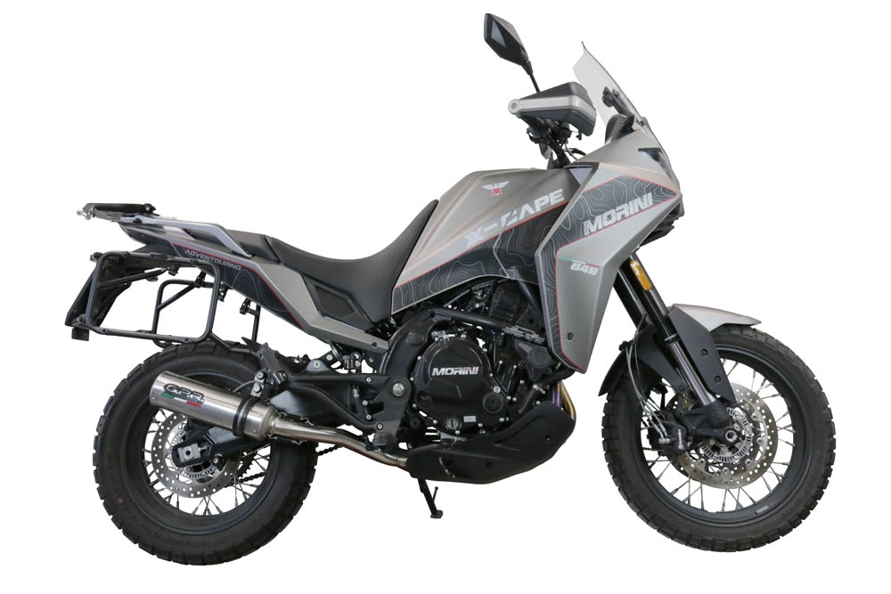 Moto Morini X-CAPE 650 2021-2023, M3 Inox , Mid-Full system exhaust including removable db killer 