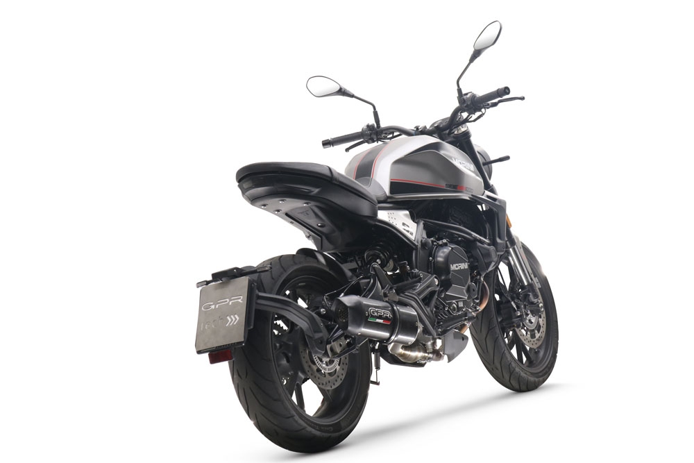 Moto Morini Seiemmezzo Scr 2022-2024, Furore Evo4 Nero, Mid-Full system exhaust including removable db killer 