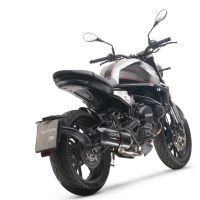 Moto Morini Seiemmezzo Scr 2022-2024, Furore Evo4 Nero, Mid-Full system exhaust including removable db killer 