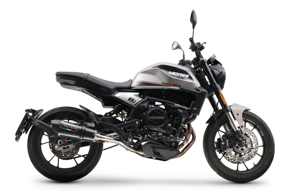 Moto Morini Seiemmezzo Str 2022-2024, Gpe Ann. Poppy, Mid-Full system exhaust including removable db killer 