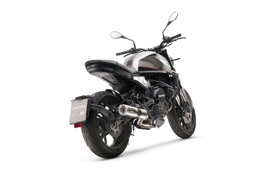 Moto Morini Seiemmezzo Str 2022-2024, M3 Inox , Mid-Full system exhaust including removable db killer 