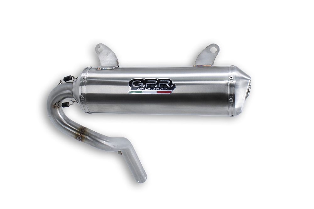 Can Am Outlander 570 L MAX / DPS 2016-2017, Satinox , Slip-on exhaust including removable db killer, link pipe and catalyst 