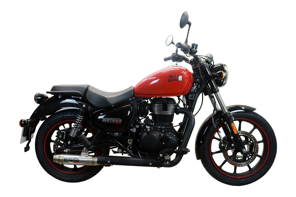 Royal Enfield Meteor 350 2021-2023, Deeptone Inox, Slip-on exhaust including link pipe 