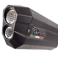 GPR exhaust compatible with  Bmw R1250GS - Adventure 2019-2020, Sonic Poppy, Slip-on exhaust including removable db killer and link pipe 