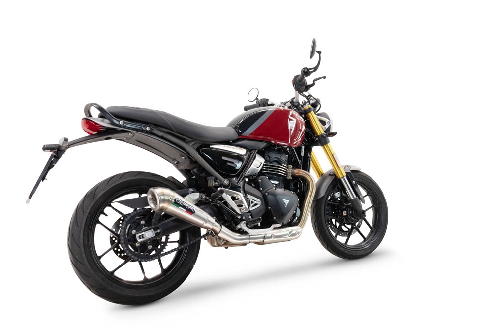 Triumph Speed 400 2023-2025, Powercone Evo, Slip-on exhaust including removable db killer and link pipe 