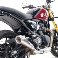 Triumph Speed 400 2023-2025, Powercone Evo, Slip-on exhaust including removable db killer and link pipe 