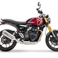 Triumph Speed 400 2023-2025, Satinox , Slip-on exhaust including removable db killer and link pipe 