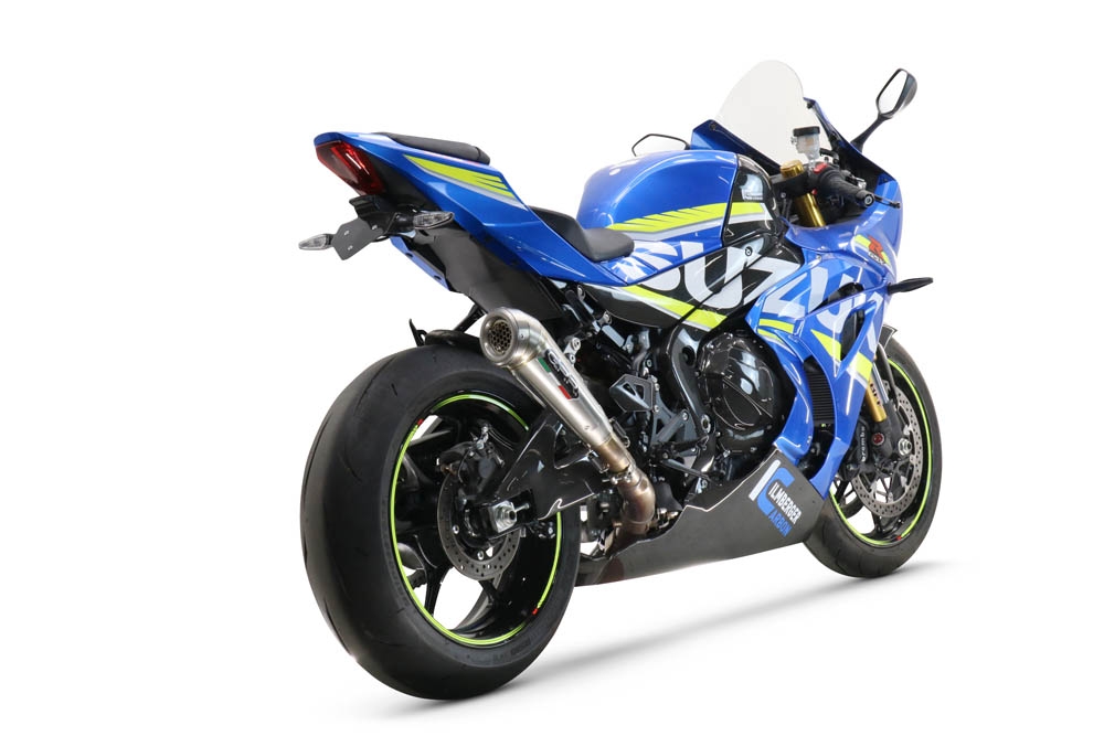 Suzuki GSX-R1000 R 2017-2020, Powercone Evo, Slip-on exhaust including removable db killer and link pipe 