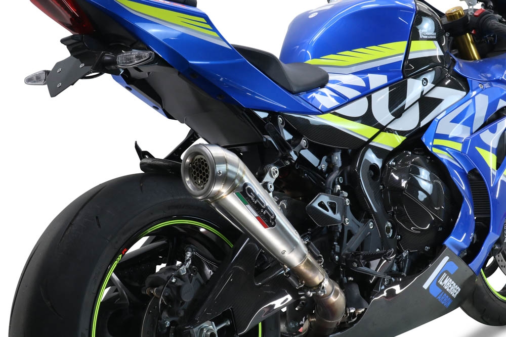 Suzuki GSX-R1000 R 2021-2024, Powercone Evo, Slip-on exhaust including removable db killer and link pipe 