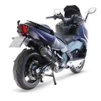 Sym Maxsym TL 508 2021-2024, GP Evo4 Black Titanium, Slip-on exhaust including removable db killer and link pipe 