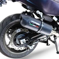 GPR exhaust compatible with  Sym Maxsym TL 508 2021-2024, Furore Evo4 Nero, Slip-on exhaust including removable db killer and link pipe 