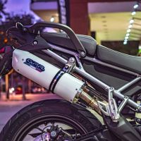 Triumph Tiger 900 2020-2023, Albus Evo4, Slip-on exhaust including removable db killer and link pipe 