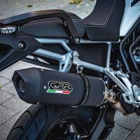 Triumph Tiger 850 2020-2024, Furore Evo4 Nero, Slip-on exhaust including removable db killer and link pipe 