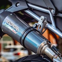 Triumph Tiger 850 2020-2024, GP Evo4 Poppy, Slip-on exhaust including removable db killer and link pipe 