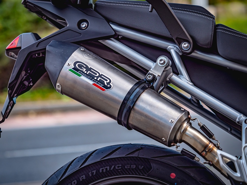 Triumph Tiger 900 2020-2023, GP Evo4 Titanium, Slip-on exhaust including removable db killer and link pipe 