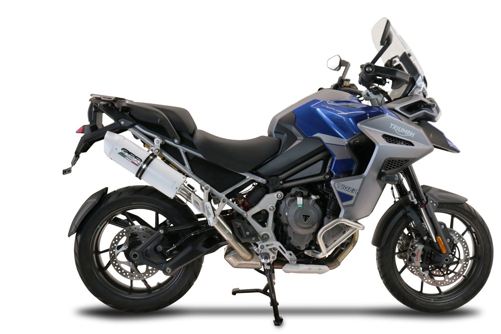 Triumph Tiger 1200 Gt - Rally 2022-2024, Albus Evo4, Slip-on exhaust including removable db killer and link pipe 