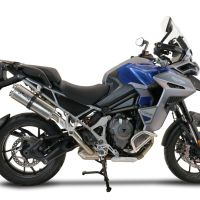 Triumph Tiger 1200 Gt - Rally 2022-2024, Dual Inox, Slip-on exhaust including removable db killer and link pipe 