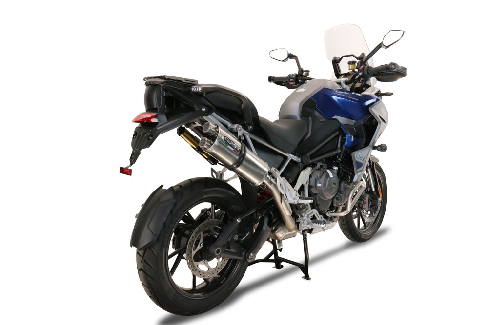 Triumph Tiger 1200 Gt - Rally 2022-2024, Dual Inox, Slip-on exhaust including removable db killer and link pipe 