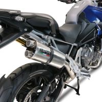 Triumph Tiger 1200 Gt - Rally 2022-2024, Dual Inox, Slip-on exhaust including removable db killer and link pipe 