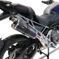 Triumph Tiger 1200 Gt - Rally 2022-2024, Dual Poppy, Slip-on exhaust including removable db killer and link pipe 