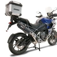 Triumph Tiger 1200 Gt - Rally 2022-2024, Furore Evo4 Nero, Slip-on exhaust including removable db killer and link pipe 