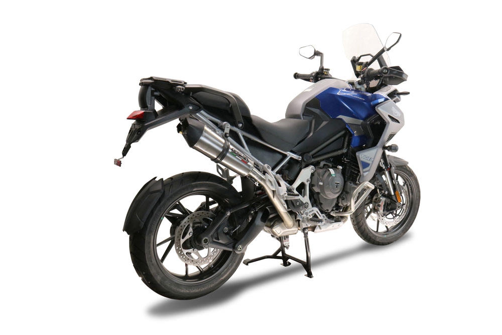 Triumph Tiger 1200 Gt - Rally 2022-2024, GP Evo4 Titanium, Slip-on exhaust including removable db killer and link pipe 