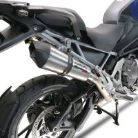 Triumph Tiger 1200 Gt - Rally 2022-2024, GP Evo4 Titanium, Slip-on exhaust including removable db killer and link pipe 