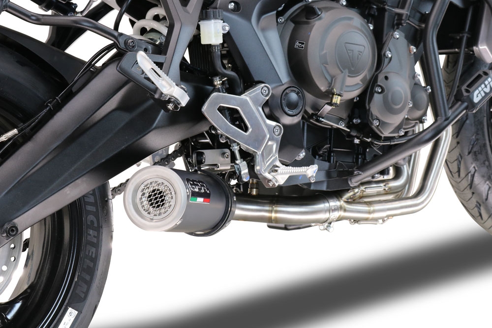 Triumph Tiger Sport 660 2022-2024, M3 Black Titanium, Full system exhaust, including removable db killer 