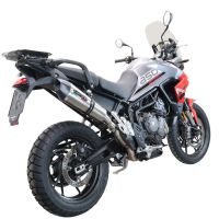 Triumph Tiger 850 2020-2024, GP Evo4 Titanium, Slip-on exhaust including removable db killer and link pipe 