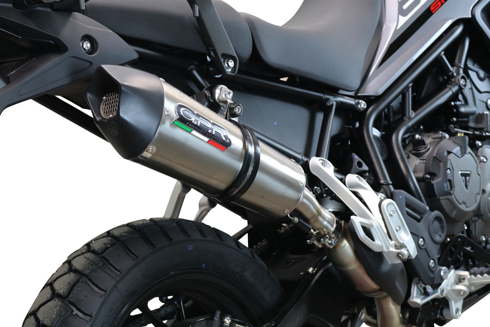 Triumph Tiger 850 2020-2024, GP Evo4 Titanium, Slip-on exhaust including removable db killer and link pipe 