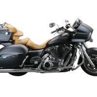 Kawasaki Vulcan VN 1700 Voyager ABS 2011-2016, Maxy Deeptone Cruiser, Dual slip-on including removable db killers and link pipes 