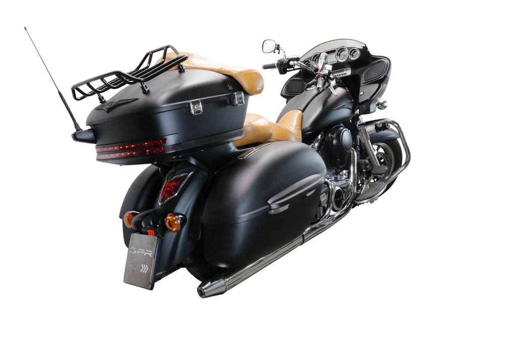 Kawasaki Vulcan VN 1700 Voyager ABS 2011-2016, Maxy Deeptone Cruiser, Dual slip-on including removable db killers and link pipes 