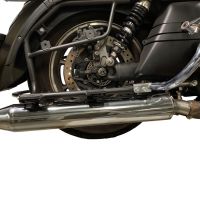 Kawasaki Vulcan VN 1700 Voyager ABS 2011-2016, Maxy Deeptone Cruiser, Dual slip-on including removable db killers and link pipes 