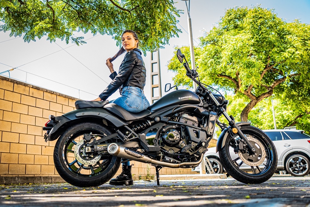 Kawasaki Vulcan 650 2014-2016, Powercone Evo, Full system exhaust, including removable db killer 