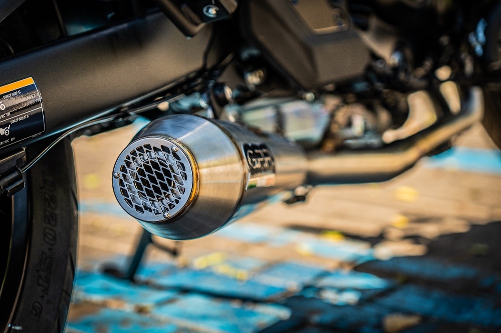 Exhaust system compatible with Kawasaki Versys 650 2021-2022, Ultracone, Homologated legal full system exhaust, including removable db killer and catalyst 