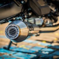 Exhaust system compatible with Kawasaki Versys 650 2021-2022, Ultracone, Homologated legal full system exhaust, including removable db killer and catalyst 