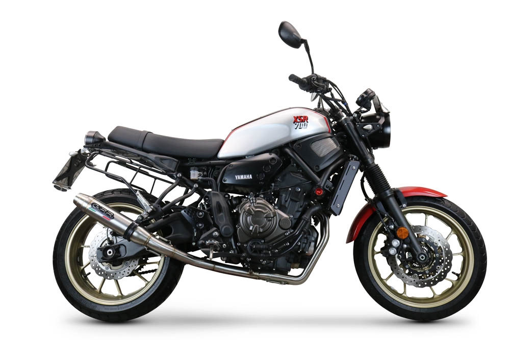 Yamaha XSR700 2021-2024, Deeptone Inox, Full system exhaust, including removable db killer 