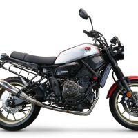 Yamaha XSR700 2021-2024, Deeptone Inox, Full system exhaust, including removable db killer 