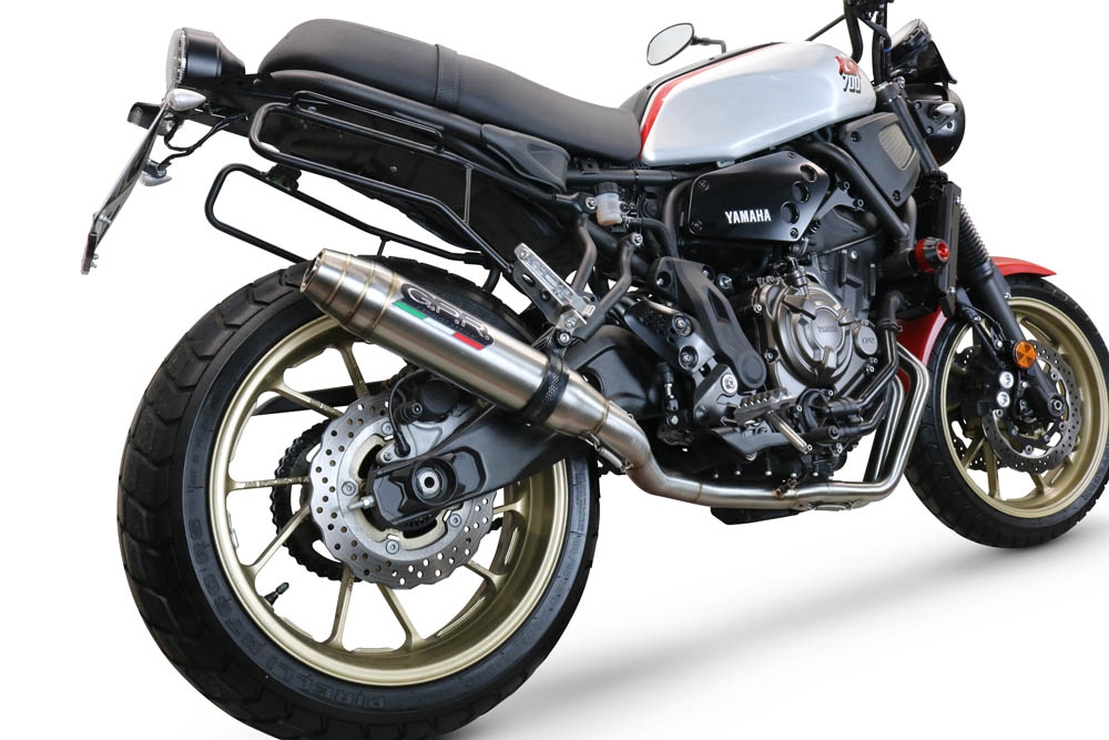 Yamaha XSR700 2021-2024, Deeptone Inox, Full system exhaust, including removable db killer 