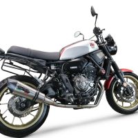 Yamaha XSR700 2017-2020, Gpe Ann. titanium, Full system exhaust, including removable db killer 