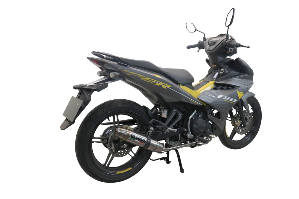 GPR exhaust compatible with  Yamaha Sniper 150 2021-2022, Deeptone Inox, Full system exhaust, including removable db killer 