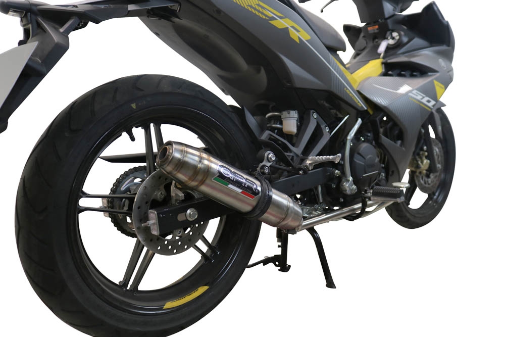 GPR exhaust compatible with  Yamaha Sniper 150 2021-2022, Deeptone Inox, Full system exhaust, including removable db killer 